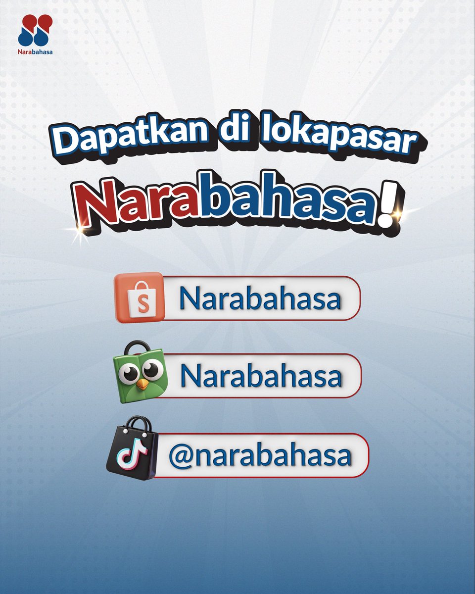 narabahasa's tweet photo. Bukan "j" yang lain. 😜

Yuk, kunjungi https://t.co/jfT2dLwzM8, https://t.co/tEqQ1KWsJ2, atau TikTok @narabahasa untuk mendapatkan buku-buku keren ini! 

#januari #buku #narabahasa #bahasaindonesia https://t.co/IcJ6Wf2wLg