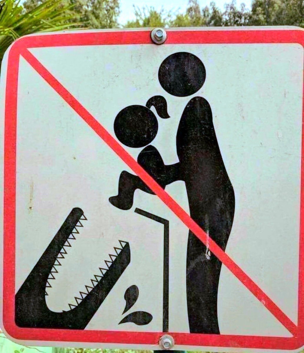 Thinkwert's tweet photo. I will never accept the tyranny of petty bureaucrats who tell me I can’t feed my kid to the crocs https://t.co/5NASg7A53g