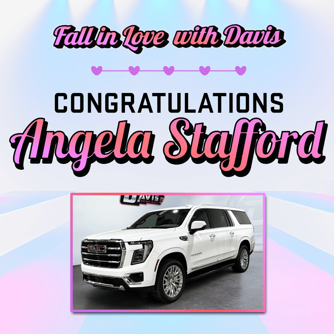 New ride AND a date night win? We love to see it 😍

Congrats to Angela Stafford on her 2025 GMC Yukon XL and being our first test drive draw winner!

Want in? Test drive a 2026 GMC Acadia or 2026 Buick Enclave to enter!
👉 davisgm.ca/fall-in-love-w…

#DavisGMCBuick #Lethbridge #YQL