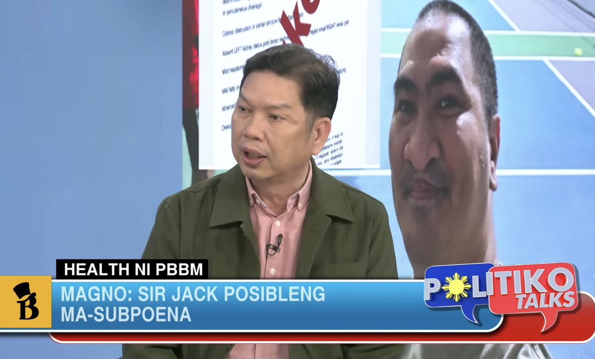 jesusfalcis's tweet image. NBI POSIBLENG I-SUBPOENA SI DDS JACK ARGOTA

Dalawa ang malinaw na kasalanan ni Jack Argota.

One, he posted a fake medical record of PBBM. And even if he can prove it was true, it would still violate relevant medical and data privacy laws.

Two, he said may “kanser” si BBM which…