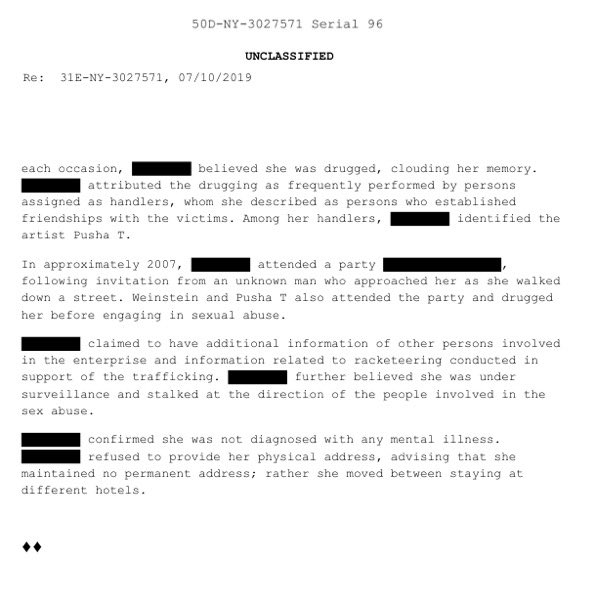 Kalshi_Culture's tweet image. Pusha T and Jay Z have been named in the Epstein files