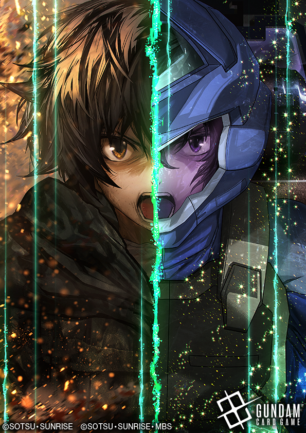 ガンダムカードゲーム『Steel Requiem[GD03]』にて【致命の一撃】SPカード仕様を担当しています☺️
ガンダム00シリーズは勿論、刹那も大好きなのでイラスト描けて本当に嬉しい😭分割線もGN粒子っぽい感じにしてみました✨#ガンダムカード #GCG