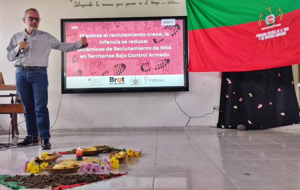 Indepaz's tweet image. Presentación del Informe: “Mientras el reclutamiento crece, la infancia se reduce: dinámicas de reclutamiento de NNA en territorios, bajo control armado”.