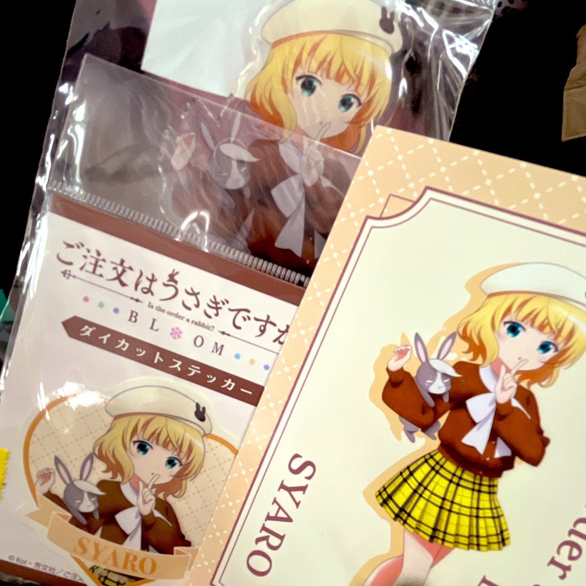ご注文はうさぎですか？BLOOM 1番手で購入完了！✌️ ポスカまでシャロ