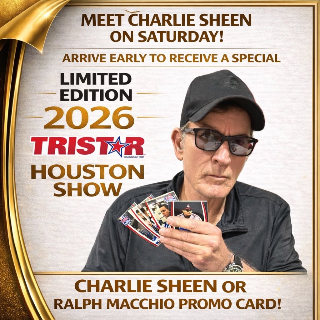 40th Annual Houston TRISTAR Collectors Show Presented by Leaf January 30-February 1, 2026 Sat. 10-5, Sun. 10-4 NRG Arena 500+ Exhibitor Tables - Sports Cards, Memorabilia, TCG, Pokmon, Entertainment 40th Annual Houston TRISTAR Collectors Show Presented by Leaf January 30-February 1, 2026 Sat. 10-5, Sun. 10-4 NRG Arena 500+ Exhibitor Tables - Sports Cards, Memorabilia, TCG, Pokmon, Entertainment