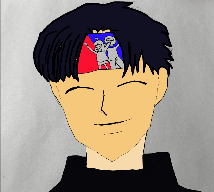 参戦表明🦀🍻 Kentoさん、アオシャチさんの似顔絵を かずみょん画伯に