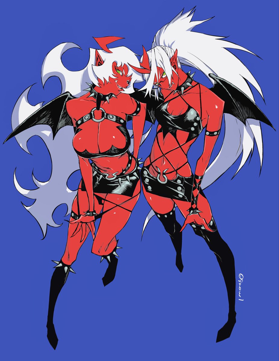 9now_1's tweet photo. パンティ&amp;ストッキングwithガーターベルト
デイモン姉妹

悪魔ハイクラスコマンダー！ https://t.co/Ve4cdKF6bZ