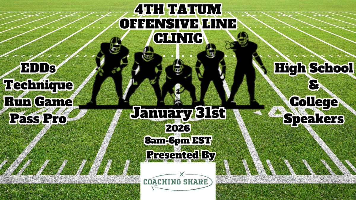 𝙲𝚘𝚊𝚌𝚑 𝙸𝚊𝚗 𝚃𝚊𝚝𝚞𝚖 🏈 tweet media