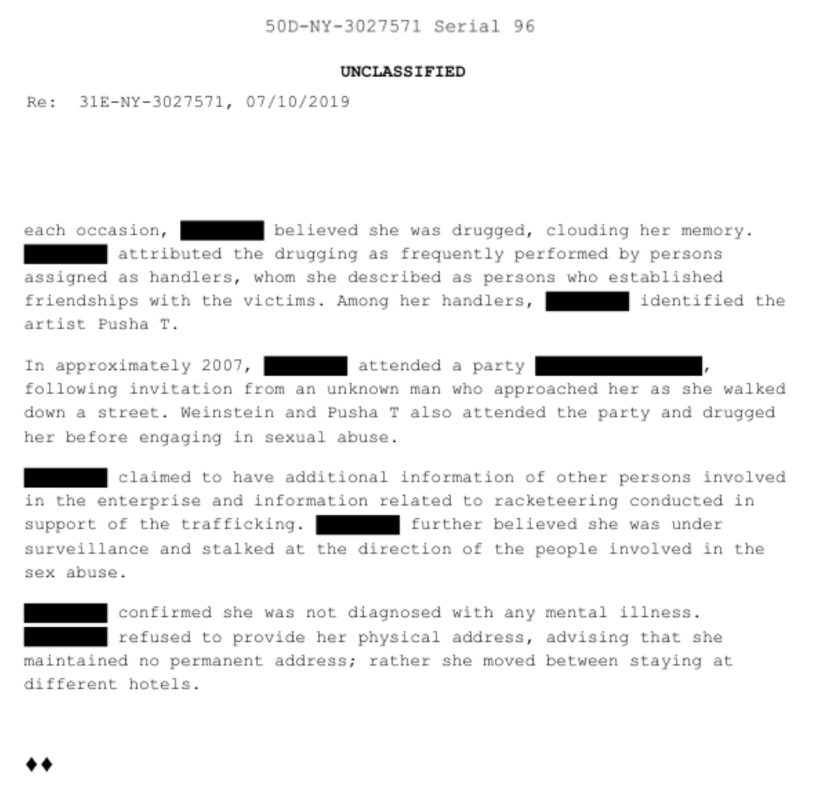 AFpost's tweet image. Shawn Carter (Jay-Z) and Pusha T have been named in the Epstein files, with Pusha T being identified as a handler of an Epstein victim.

"Pusha T also attended the party and drugged [the victim] before engaging in sexual abuse."

Follow: @AFpost