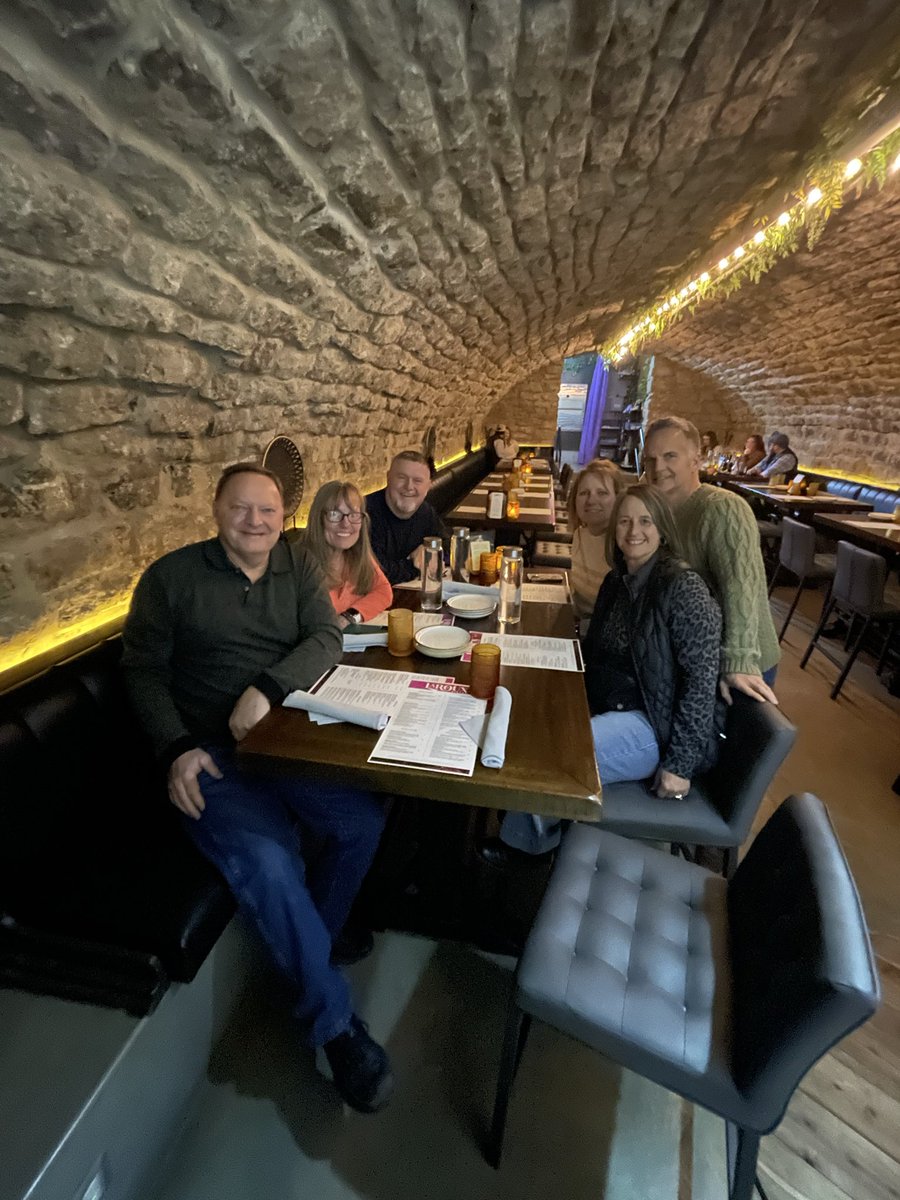 La Roux Bistro! Cajun Cuisine at its finest—no kidding! Red Beans and Rice &amp; Shrimp with Andouille on a bed of grits. WOW!