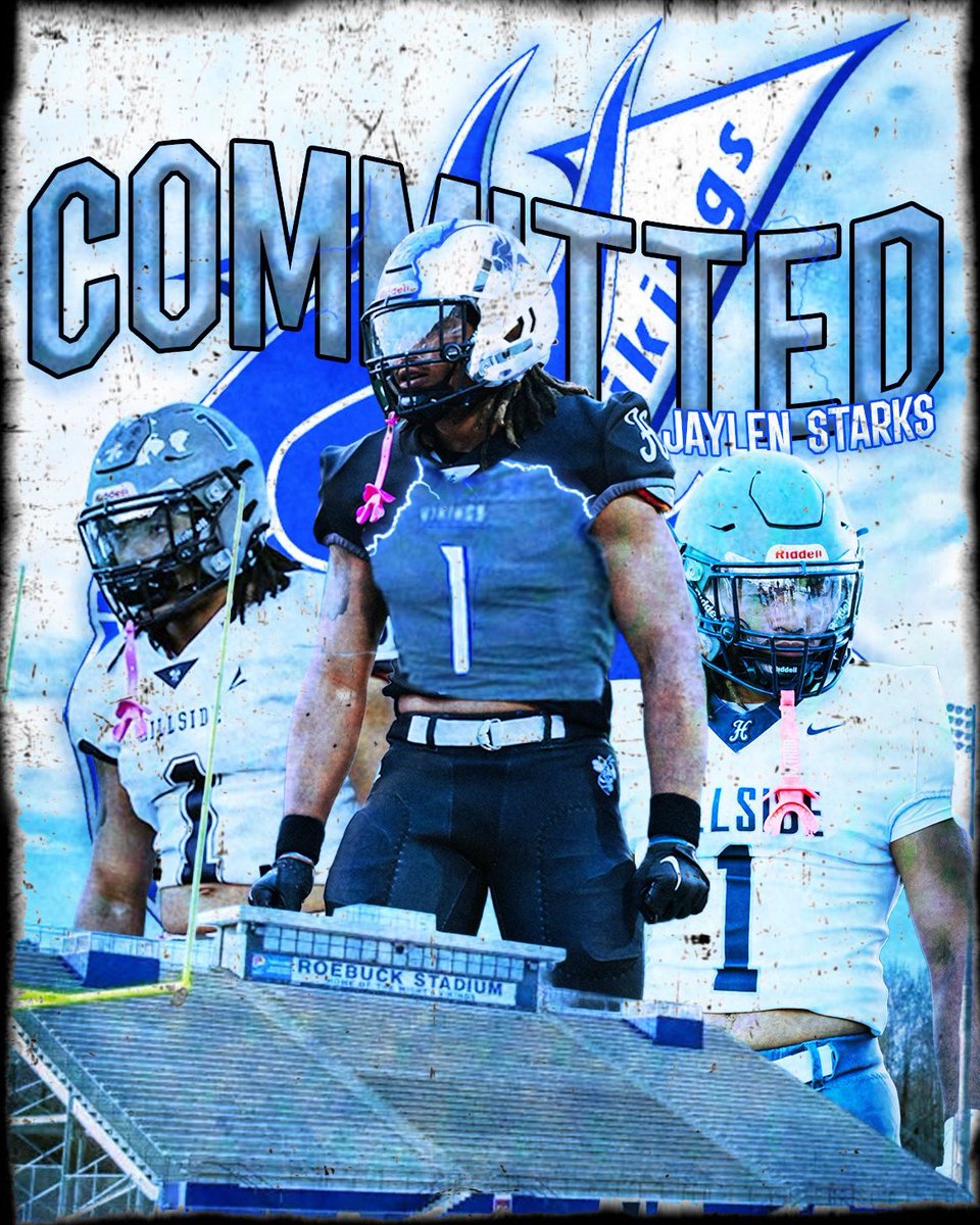 Jaylen Starks (LB/RB) with 305 GPA from Hillside High School Durham, NC has committed to Elizabeth City State