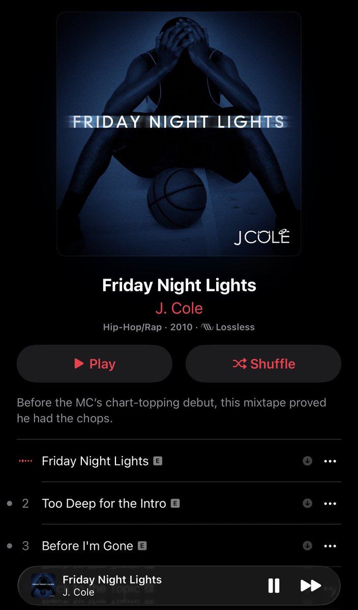 mosthiphop's tweet image. Gotta run this back tonight 🙏

The last Friday before J. Cole’s final album