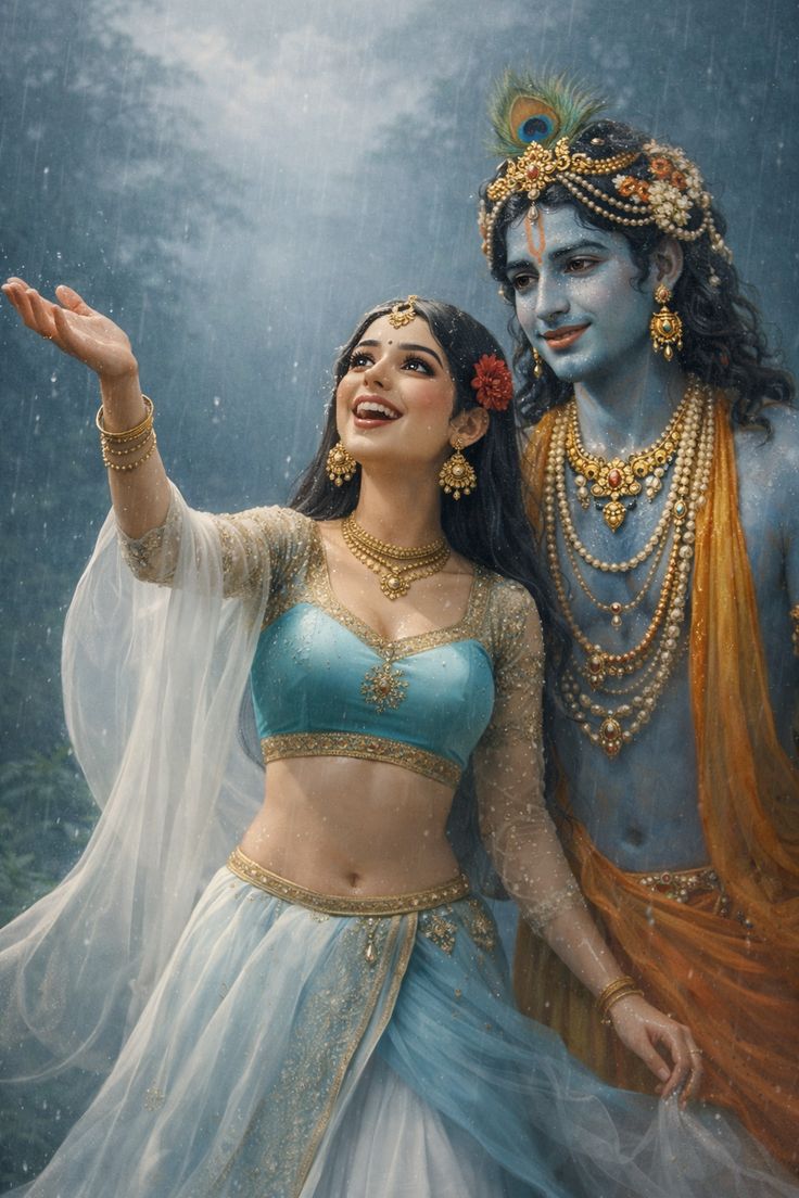 राधा बोली, प्यार समझाओ
कृष्ण ने कहा—जिसमें खुद से पहले दूसरा याद आए, वही प्यार है।

श्री श्याम राधे 🩷👌🫶🫳🫴