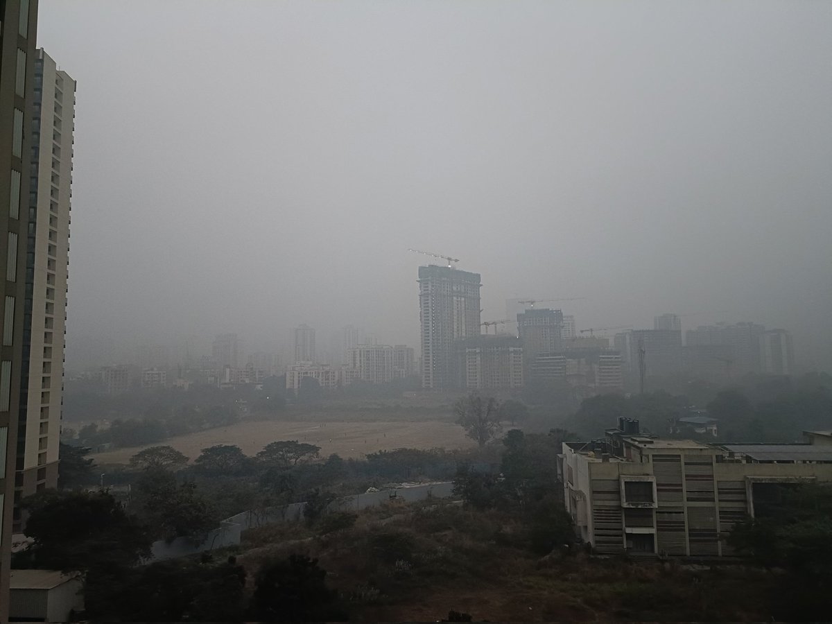 🚨 7:15 AM : Today's AQI is very high over Mumbai.