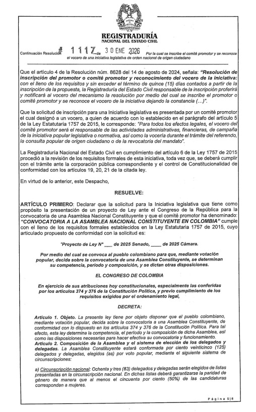 La Registraduría dio luz verde para el proceso de la recolección de firmas para la Constituyente. Esa que todos los centristas, tibios y promotores de la consulta de los "yoya" decían que jamás se daría. 

Debemos sacar en primera vuelta la Presidencia de <a href="/ABDELAESPRIELLA/">Abelardo De La Espriella</a> con las
