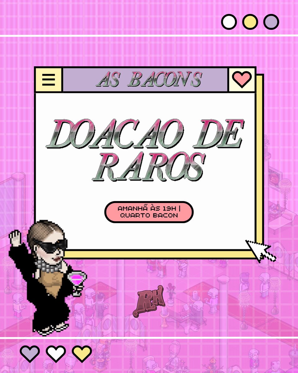 Doação de Raros chegando com tudo! 💎

Amanhã, às 19h é o momento de encher o inventário e o coração 🫶🔥

Quer raros? Então já sabe… vem que As Bacons dá! 😎

Chama a galera, marca o squad e não fica de fora dessa chuva de raridades! 🚀💥