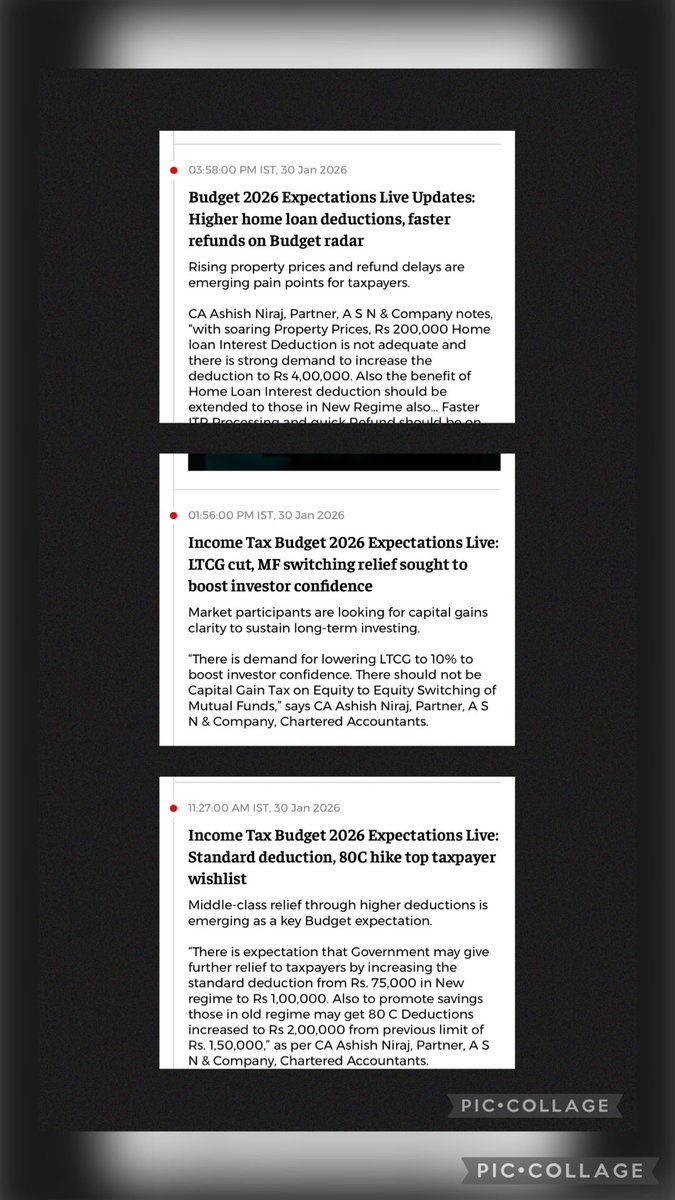 ashishniraj_ca's tweet photo. Happy to Share that Yesterday *The Economic Times* Published my *3 quotes* on expectations in upcoming Budget.

Full Link👇
https://t.co/qxhh9DNfEE https://t.co/hB2OqhAUxA