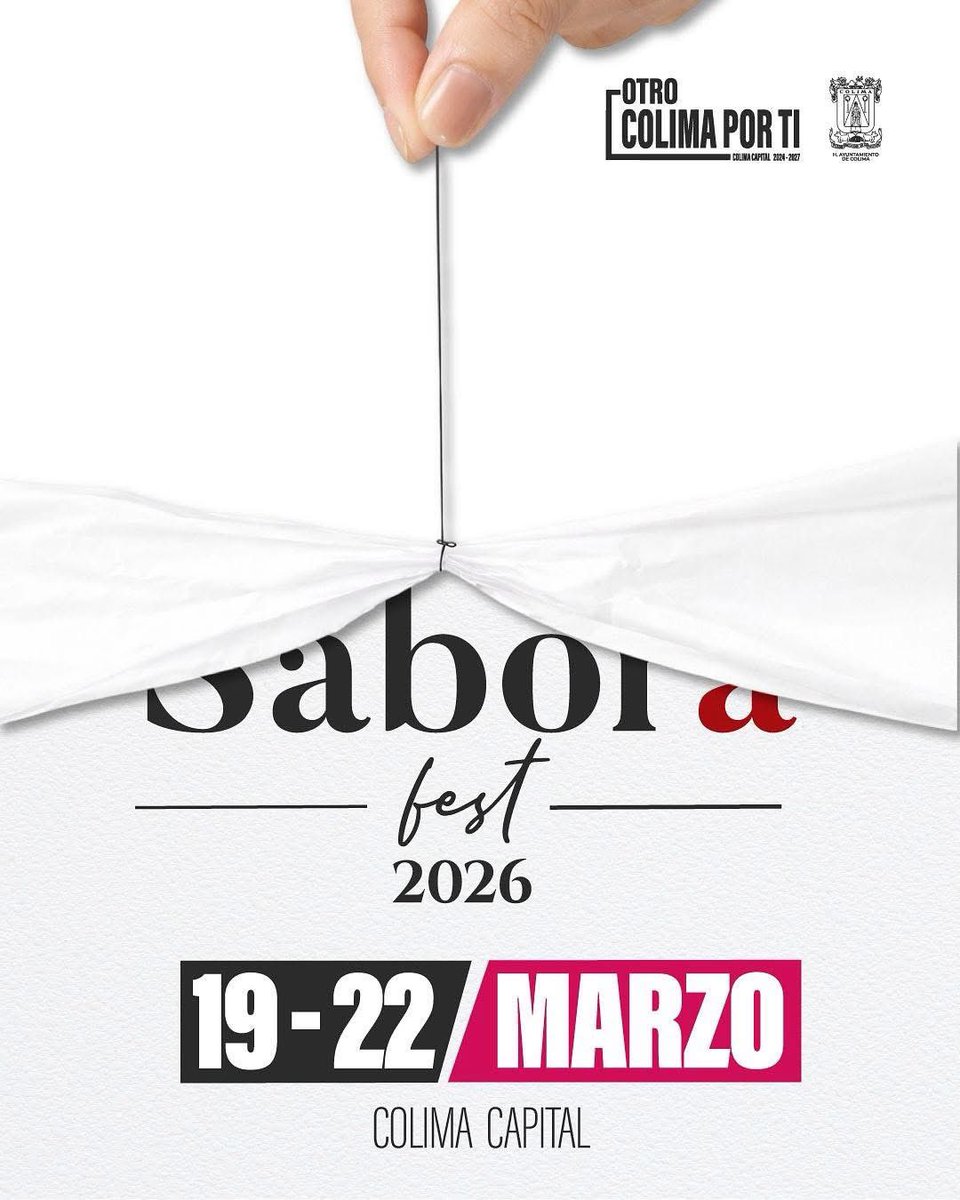 Ya está aquí uno de los encuentros gastronómicos y vinícolas más importantes de la región: Sábora Fest 2026 🙌🏻🍇

Muy pronto se dará a conocer la cartelera oficial de artistas que formarán parte del festival, con presentaciones pensadas para el disfrute de todas y todos.