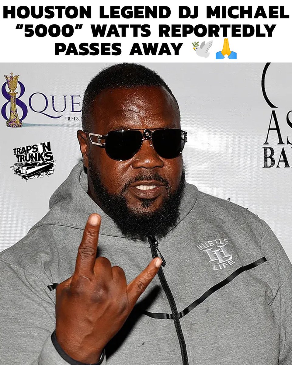 trapsntrunks's tweet photo. Heartbreaking news coming out of Houston. DJ Michael “5000” Watts has passed away, surrounded by loved ones. A true pioneer, cultural staple, and cornerstone of Southern hip-hop, his impact reached far beyond music — he helped shape an entire generation and put countless artists on the map.

Prayers up for his family, friends, and the entire Swishahouse community during this difficult time. His legacy will live forever through the music and the culture he helped build. 🕊️💔

Rest easy, 5000. Texas will never forget.