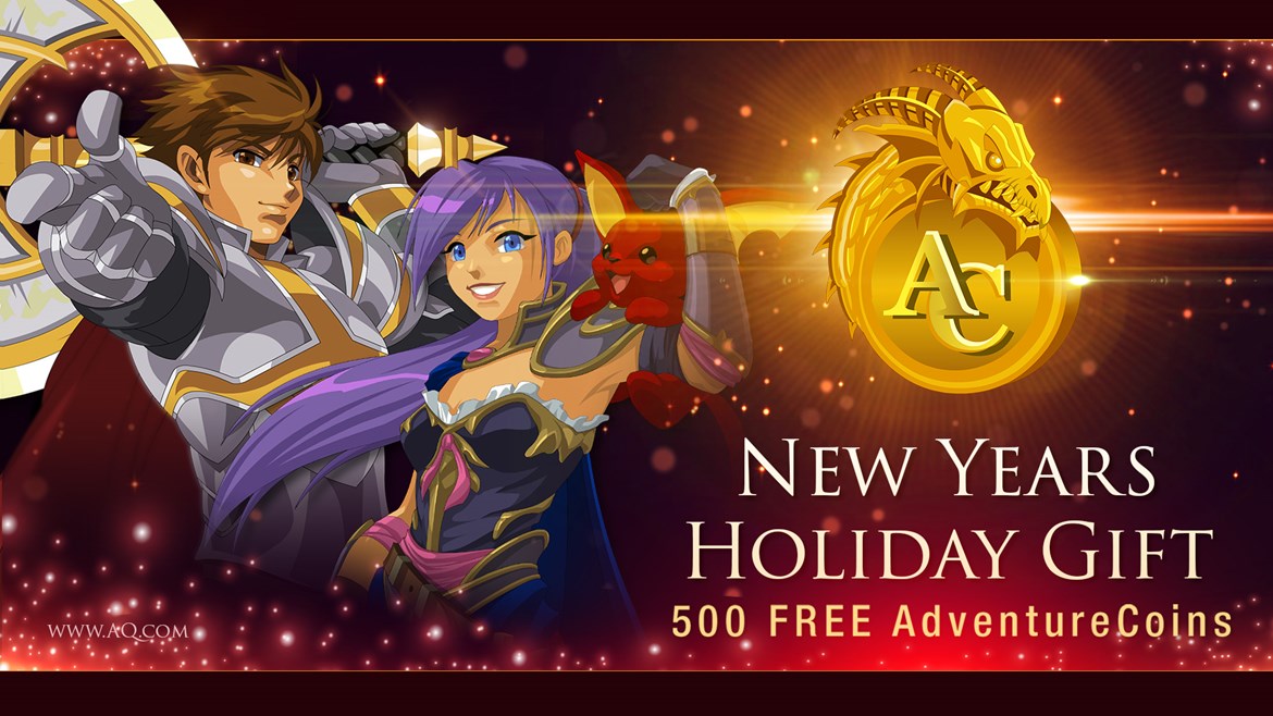 🎁 Artix, the AQWorlds team, and I want to thank everyone who joined us for the 2025/2026 winter holiday events!

To help you celebrate the New Year (and prepare for the infinitely-epic adventures heading your way)  

Talk to Cysero in Yulgar's Inn to grab your 500 FREE ACs!