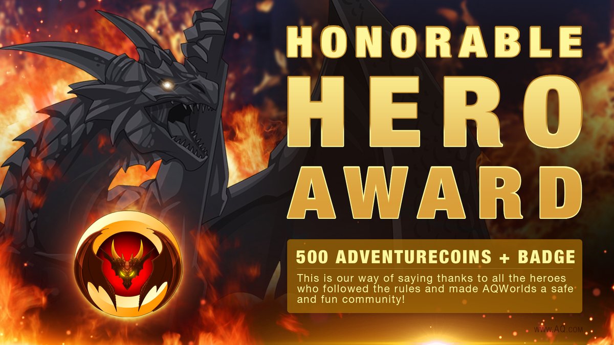 🙏 To all the heroes who who did not get muted or banned in 2025... thank you for being incredible role models! 

You help keep AQW a positive &amp; fun game for everyone. To show our appreciation, log in now to get 500 free ACs and a character page badge. 
aq.com/gamedesignnotes