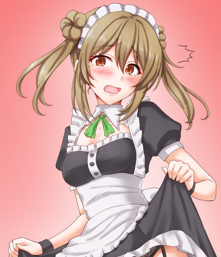 満潮(艦隊これくしょん) 「メイドリアーン満潮 #艦これ」|あんちのイラスト