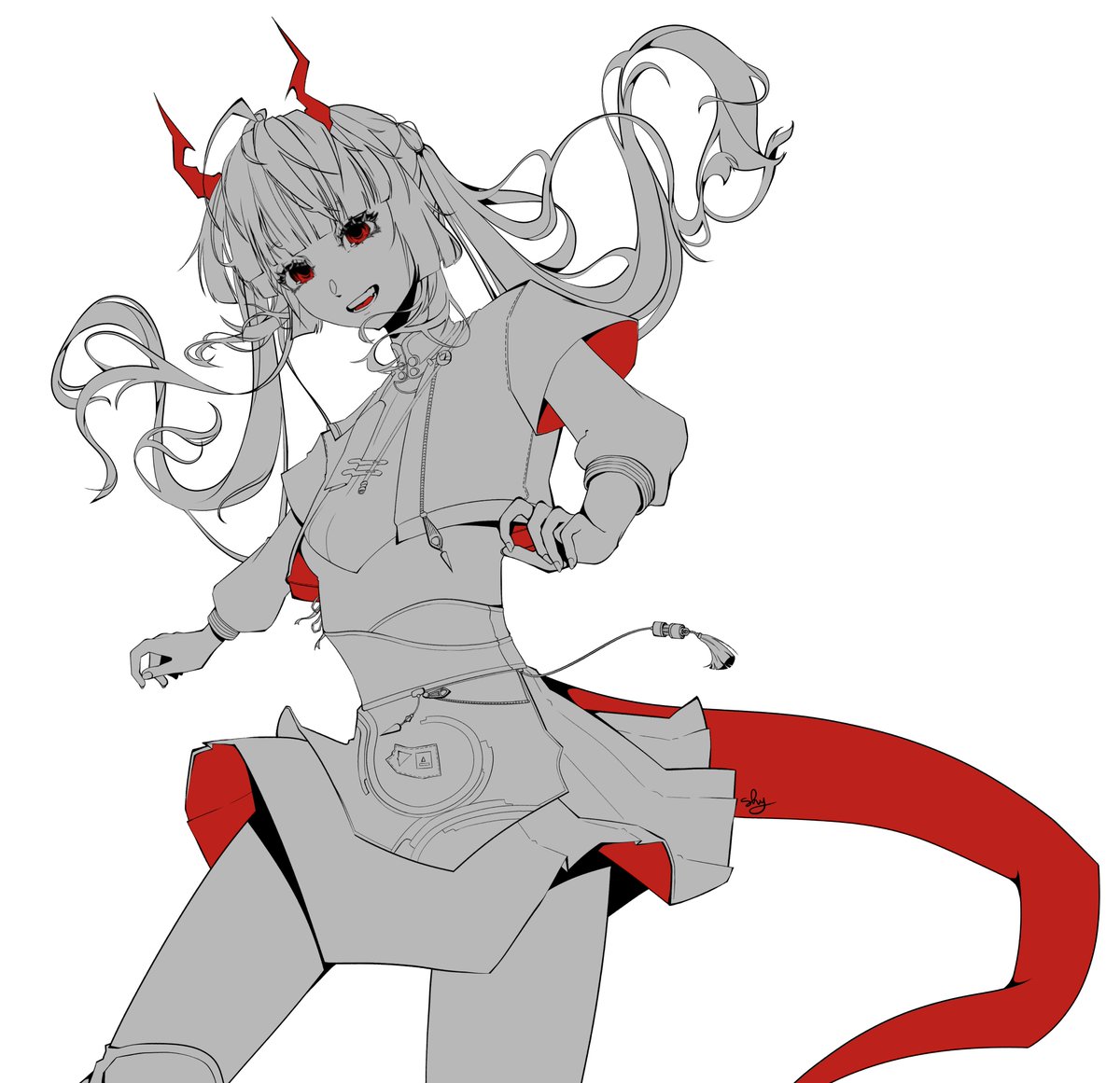 Shyneriia's tweet photo. smol fanart of Chen Qianyu :D

#ArknightsEndfield #art https://t.co/awar8chs3T