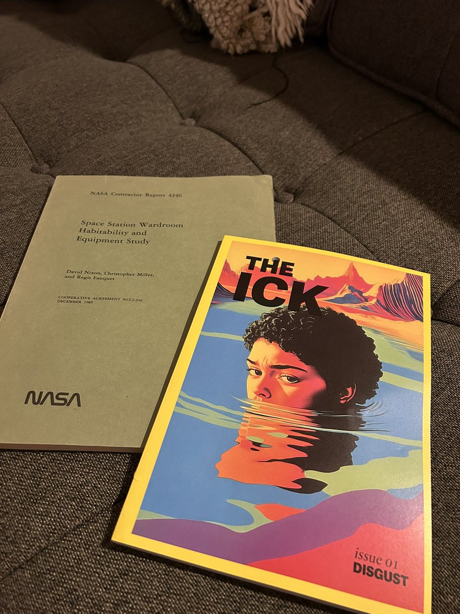 Good mail day. Finally got <a href="/EmilybyNight/">Emily</a>‘s The Ick and was gifted a NASA space station design study report by <a href="/rchitectopteryx/">the_architectopteryx</a>