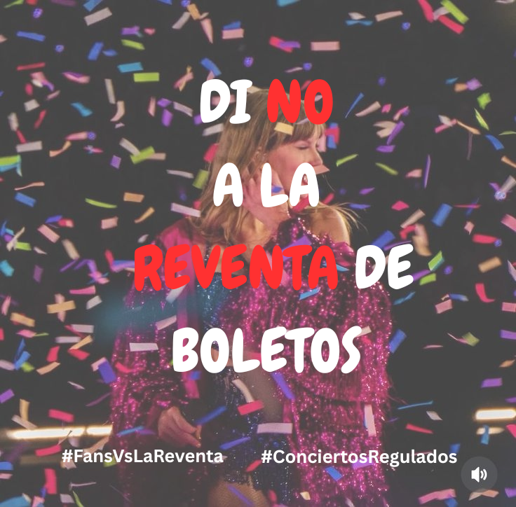 tswift_mx's tweet photo. ¡Exigimos acceso justo a los conciertos!
No más reventa, no más estafas. Ir a ver a nuestros artistas favoritos no debería ser un lujo.
¡Es nuestro derecho!
@Profeco @GobiernoMX

#FansVsLaReventa #ConciertosRegulados https://t.co/N5JsZdm5CM