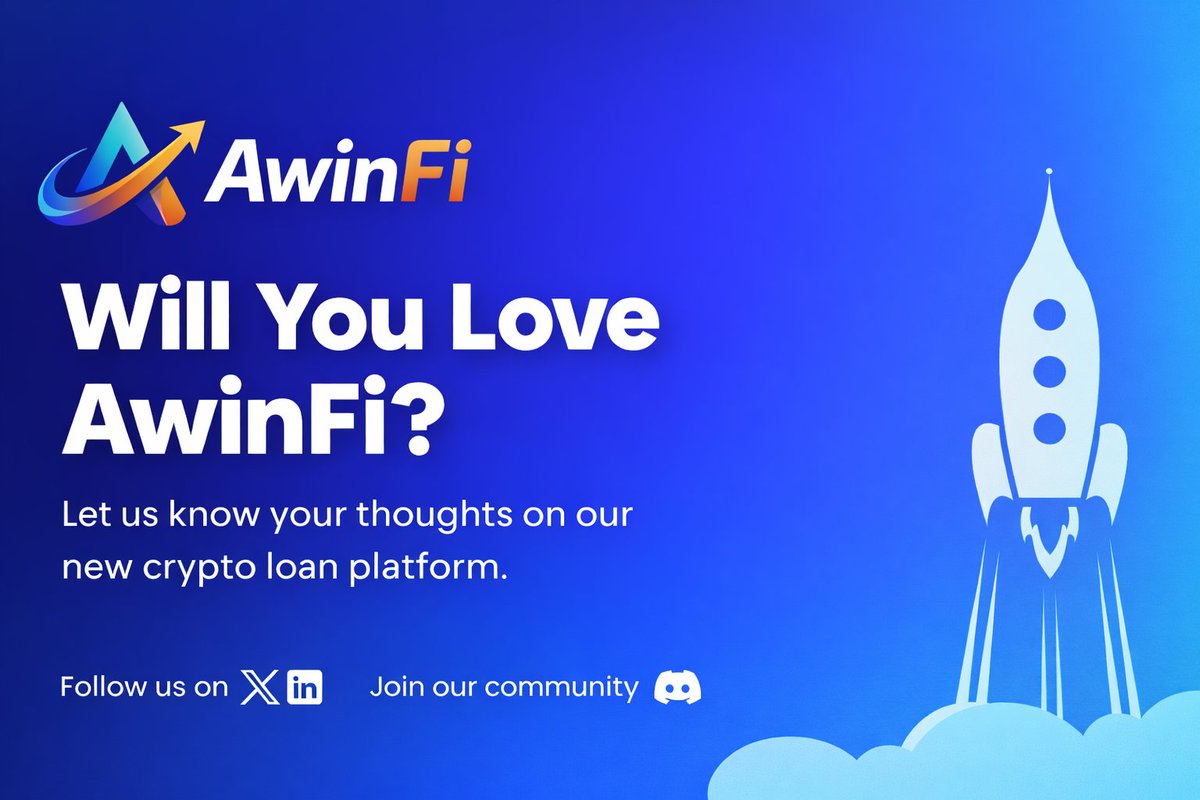 AwinFiHQ's tweet photo. AwinFi is building the future of crypto-backed lending.
Stay updated and join our early community.
🔗 LinkedIn — https://t.co/EMTrclMJBU
💬 Discord — https://t.co/bFBF3ZBqDa
#AwinFi #CryptoLoans #DeFi #BorrowWithoutSelling #Web3 #Fintech #CryptoStartup https://t.co/OyDOVjqgIX