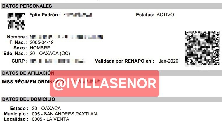 Si las millones de historias clínicas de <a href="/IMSS_Bienestar/">IMSS Bienestar</a> filtradas por Chronus no son recientes, ¿cómo es posible que haya datos validados en enero de 2026?

¡Este mismo mes!

¿Van a seguir mintiendo?