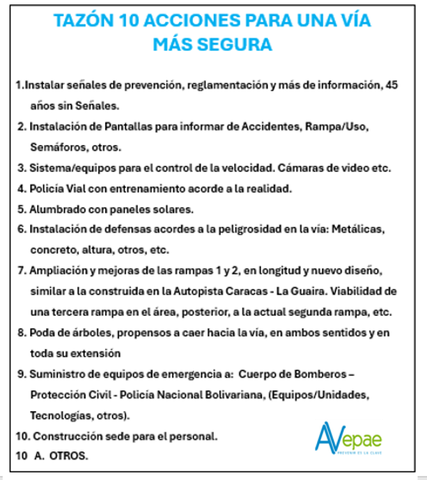 AVEPAE AC ONG Asoc Venez Preven Accidentes y Enfer (@avepaevial) on Twitter photo 