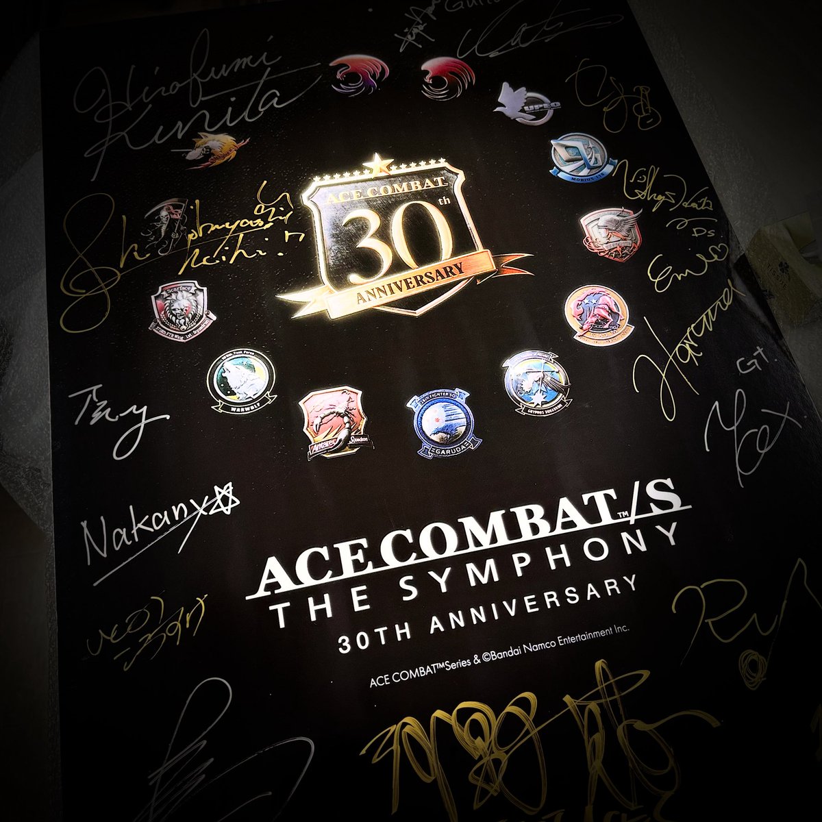 ただいま、ACE COMBAT/S THE SYMPHONY 30TH ANNIVERSARY の最終確認などが進行しております！1230開場、1330スタートです！待ちきれませんね！（緊張してきた……