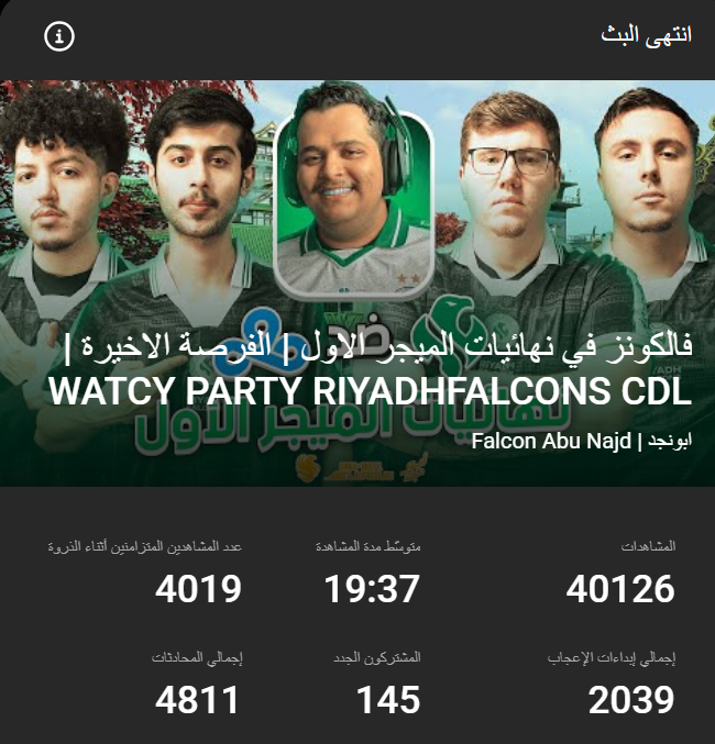 K22N8's tweet photo. 82 الف مشاهدة في 8 ساعات 💚
انتم الرقم الصعب في الايسبورت شكرا لكم

82K views in 8 hours 💚
You’re the real force in esports , thank you all. https://t.co/CGRcHNBZgr