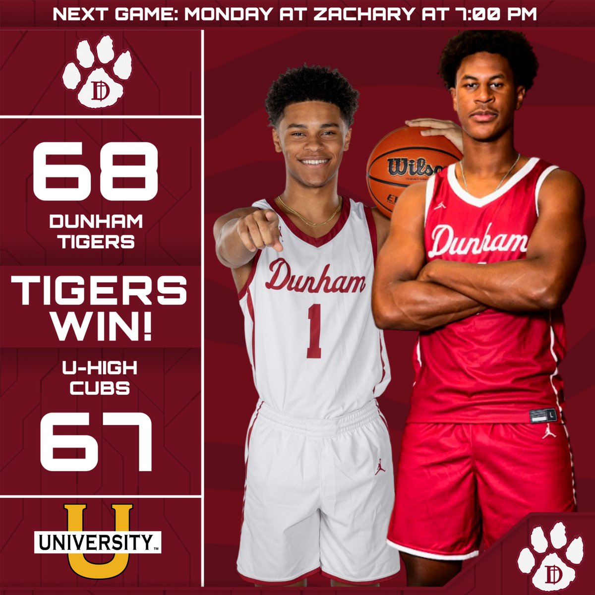 Dunham Athletics tweet media