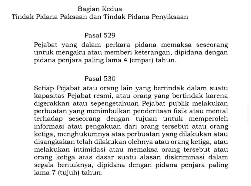 Gambaran kalau yg mau disidik aparat

Gak kepake pasal2 yg dimaksud melindungi kita

Kalian korban kekerasan aparat? Lapor pakai pasal ini (kalau aparatnya mau periksa ya) wkwwkkw