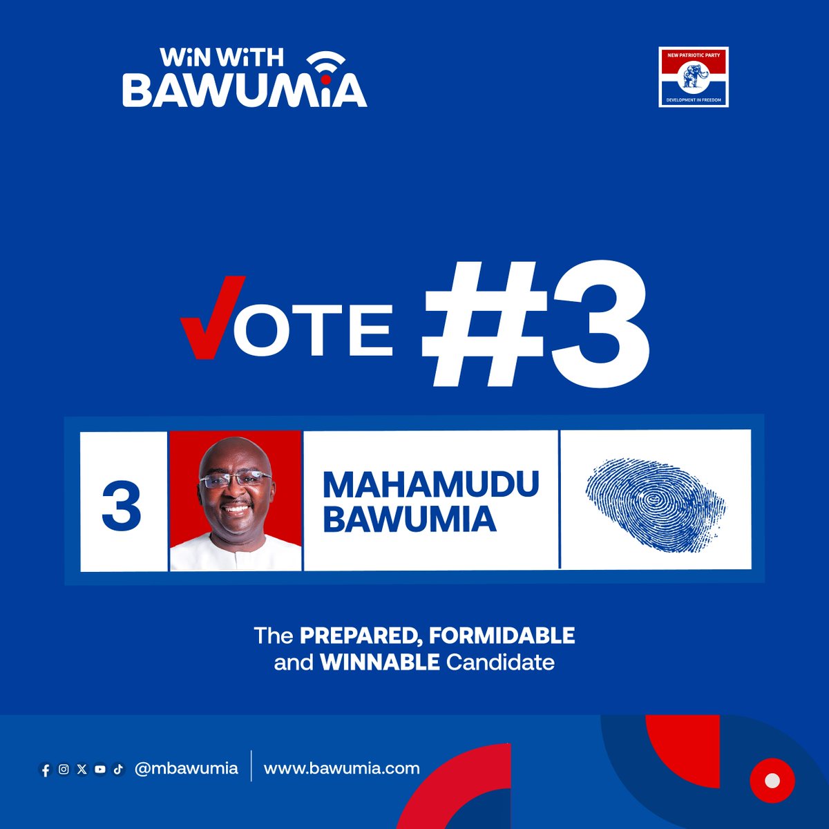 MBawumia's tweet image. #VoteNumber3 
#WinWithBawumia