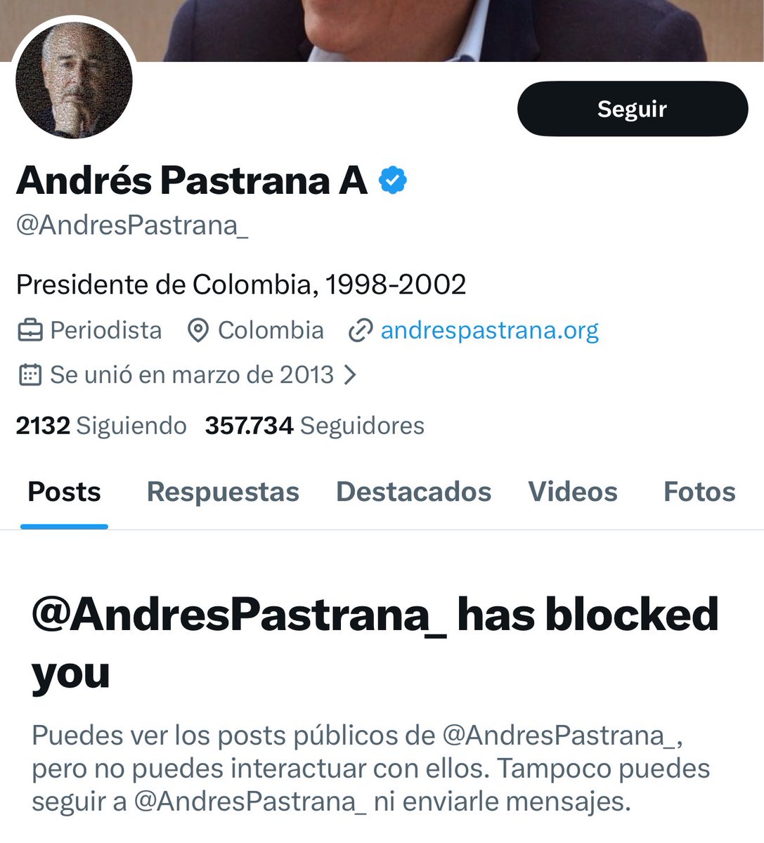 Oye pederasta <a href="/AndresPastrana_/">Andrés Pastrana A</a>,

¿Recuerdas cuando me llamaste mentiroso por afirmar que aparecerías en los Papeles de Epstein?

Hoy no puedes ocultar que viajaste 30 veces a su isla.

La mierda siempre sale con el tiempo.