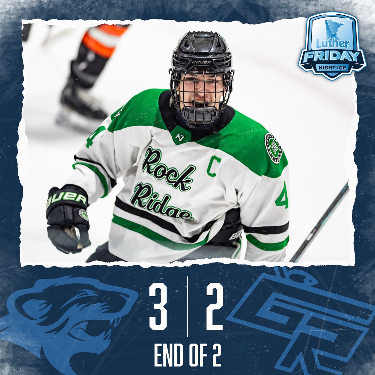 Friday Night Ice
Pres. by <a href="/LutherAuto/">Luther Auto</a>

After 2 
Rock Ridge > Grand Rapids (3-2) 

RR: Forsberg, Scuffy, Carlson
GR: Shermoen, Rajala