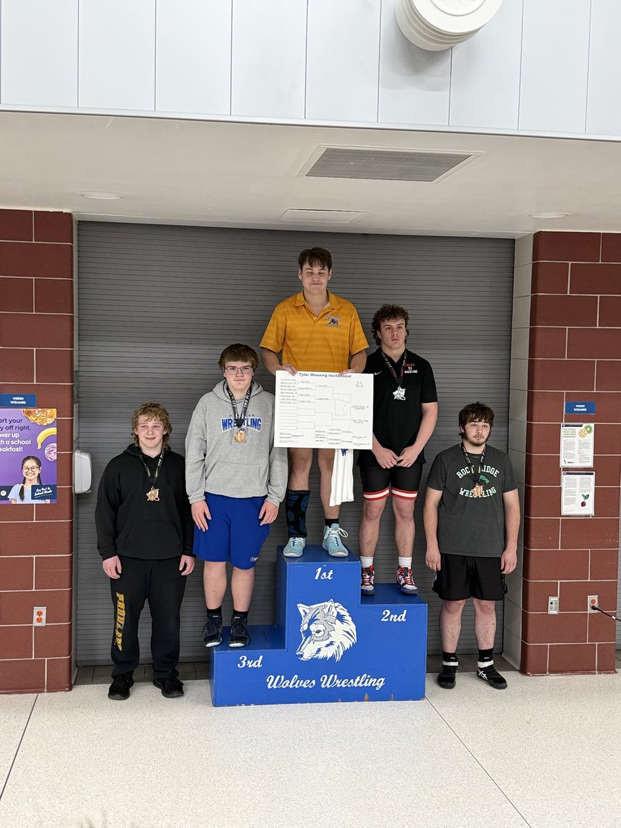 TRF_Wrestling's tweet image. Winning his first tournament title at the Tyler Moening invite in Walker is Chandler Pream! The prowlers also had the 3rd and 5th place finishers in the bracket!! Way to go boys!