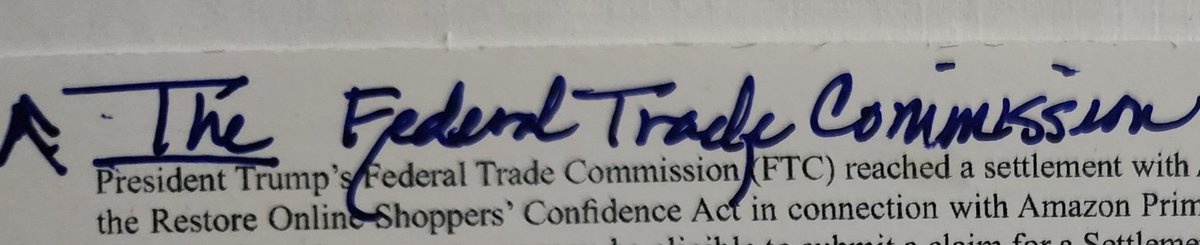 Drumpf-ass doesn't have a Federal Trade Commission! It's the United States Federal Trade Commission. Period! Stop mailing  that illegal mail or a class action lawsuit will begin.
