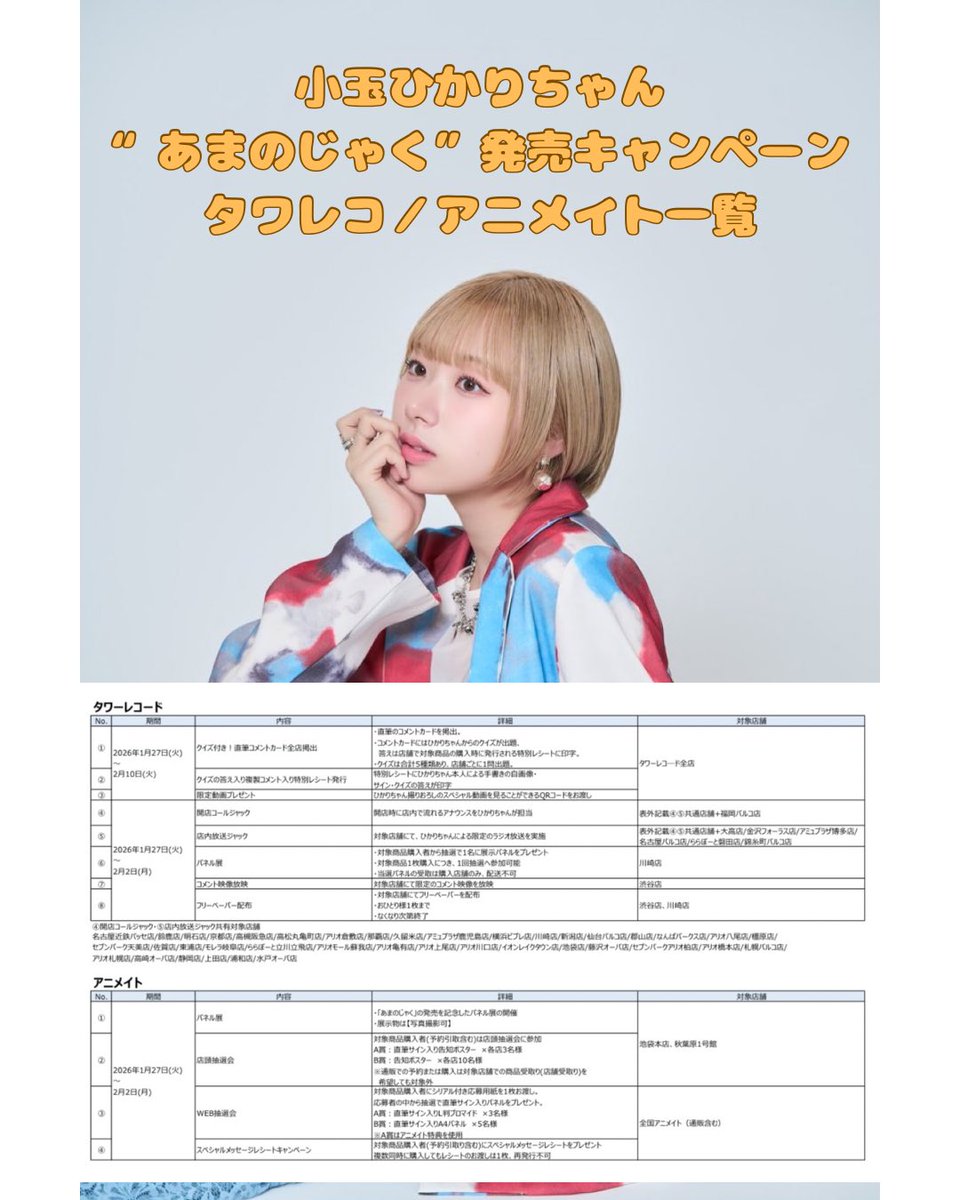 タワレコ川崎店で今日まで開催のひかりちゃんのパネル展に、仕事終わら