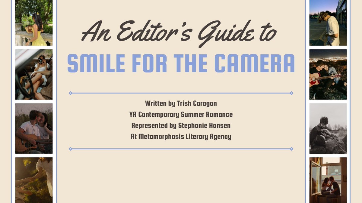 TrishUponAStar_'s tweet photo. Say "Cheese!" for my Editor's Guide for SMILE FOR THE CAMERA! My YA romcom captures a 17yo FilAm taking her shot at a summer where she finds herself, steps out of her sis' shadow, follows her dreams instead of her parents', and falls in L💝VE!  #questpit #YA #R #AG #OS https://t.co/gZC5Y8oeR8