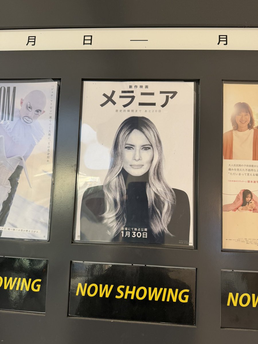 lenvi's tweet image. Need to get the Japanese chirashi of Melania