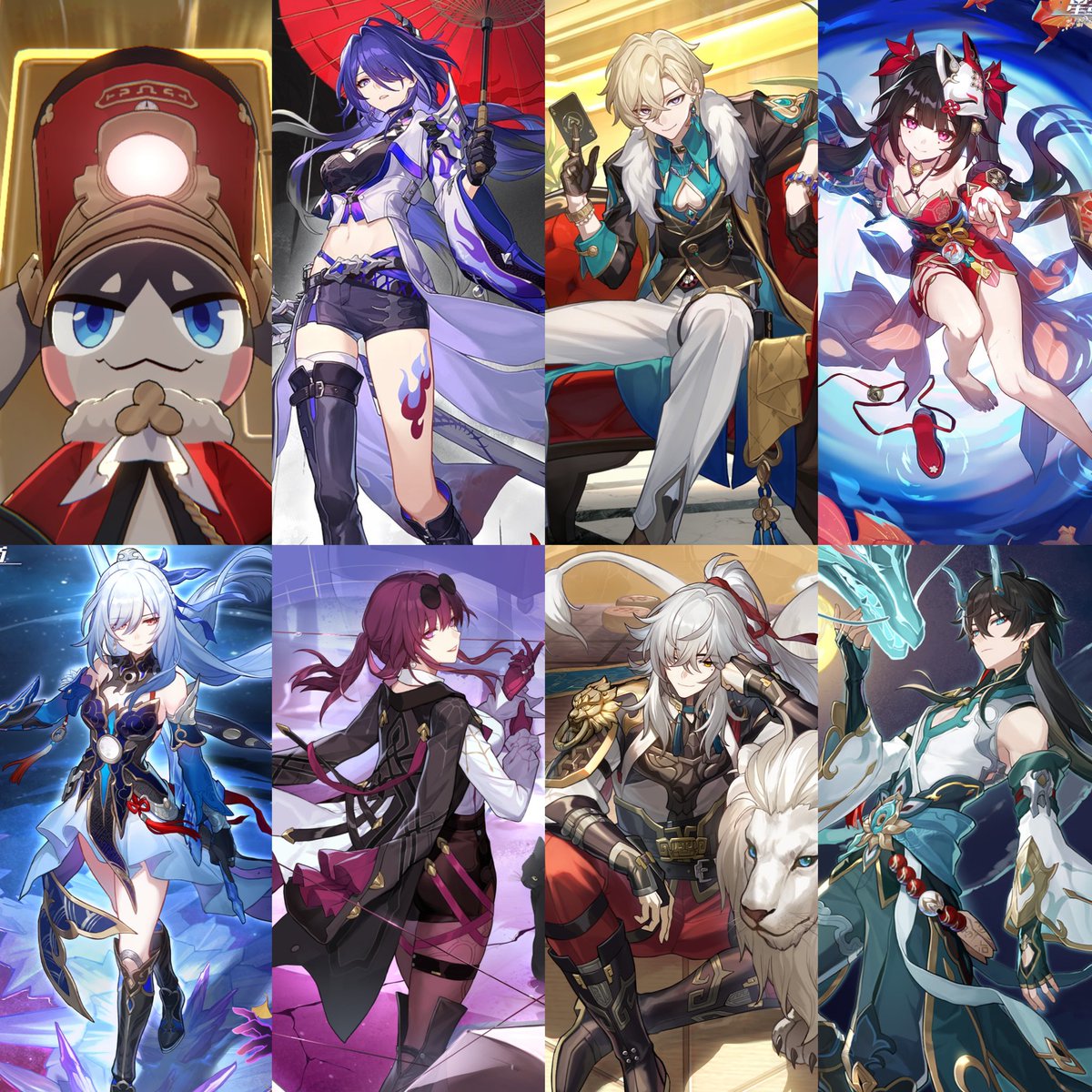 StarRailVerse1's tweet image. 4.0 You can choose and get a free limited 5* character. The list may change, but Sparkle is fixed.

Acheron, Aventurine, Sparkle, Jingliu, Kafka, Jing Yuan &amp;amp; Dan Heng IL

-Via AnonLeaks (STC)

#HonkaiStarRail