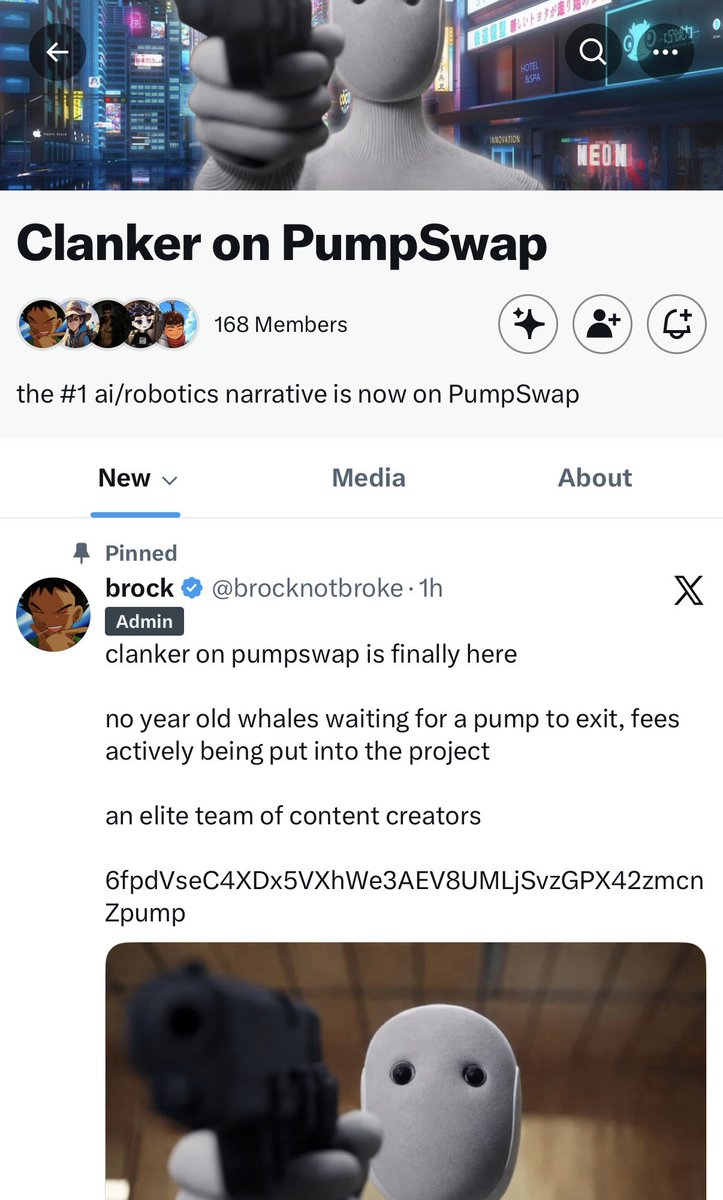 If you miss clanker, dont slidelined on here
CTO lead based, he also dev on $Clanker (300k ath)

$Overworked
4pynQdXpkxFNLhjsG9FTLbYdLMgHgZsXD6qXMtippump

$Clanker
6fpdVseC4XDx5VXhWe3AEV8UMLjSvzGPX42zmcnZpump