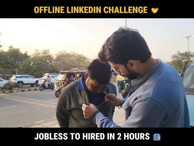 Saurabh__Ram's tweet image. Creator ने बेरोजगार युवक को दिलाई नौकरी
Offline LinkedIn एक्सपेरिमेंट – सड़क से उठाकर सीधे इंटरव्यू और जॉब।
#GoodNews #CreatorHelp #JobStory