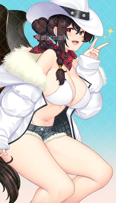 白ビキニのカウガールスタイル #ビキニ #驪駒早鬼