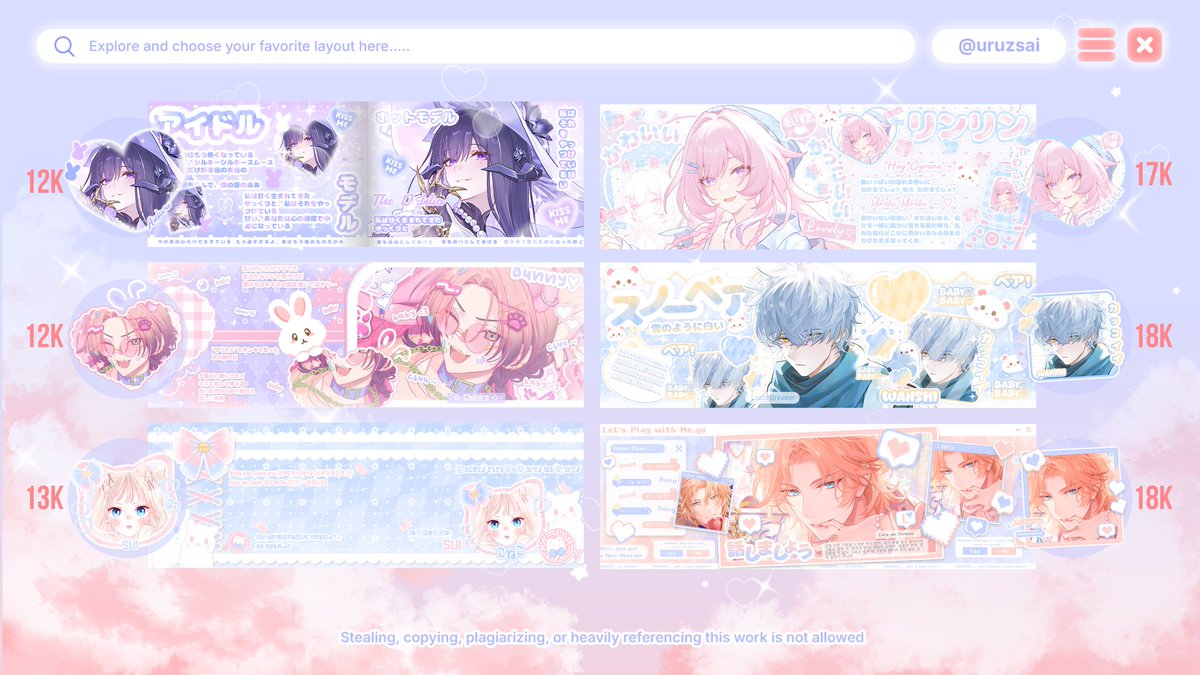 uruzsai's tweet image. Help RT nya boleh ?? Maaciw ~ 🫶🏻💕

Hallo ~
Koogi sudah open santai lagi yaaa untuk layout 2D By Req nyaa ~ ✨
Bisaa langsung cek link Koogi yaa untuk TnC dan Catalog lengkap nya ~ ✨

Marii jajan ~ 🙌🏻✨
#zonauang #zonajajan