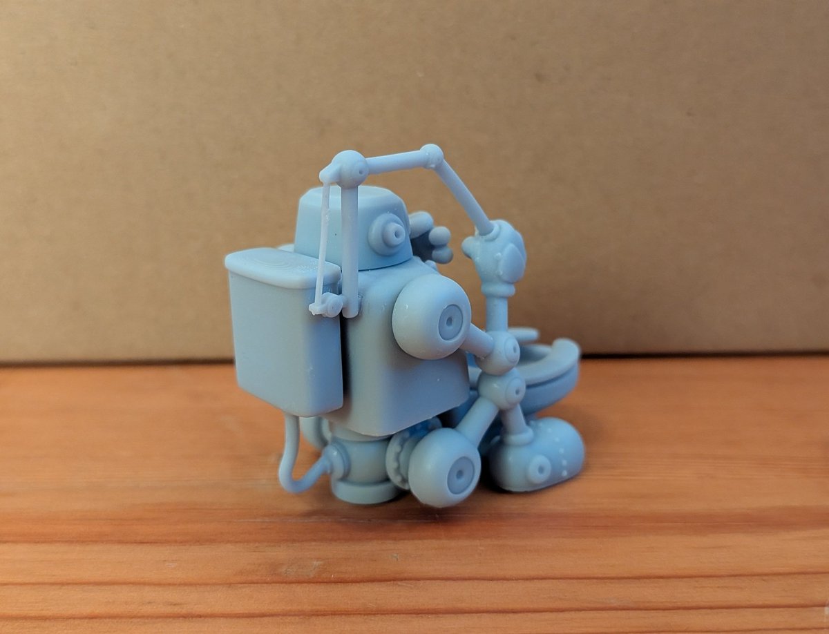 ワンフェス2026wZRAMEロボダッチ第7弾の２つ目は、トイレロボです！
ロボダッチらしいデザインで小沢先生らしさ満点！
#ワンフェス2026w 　#ZRAME　#ロボダッチ　#小沢さとる